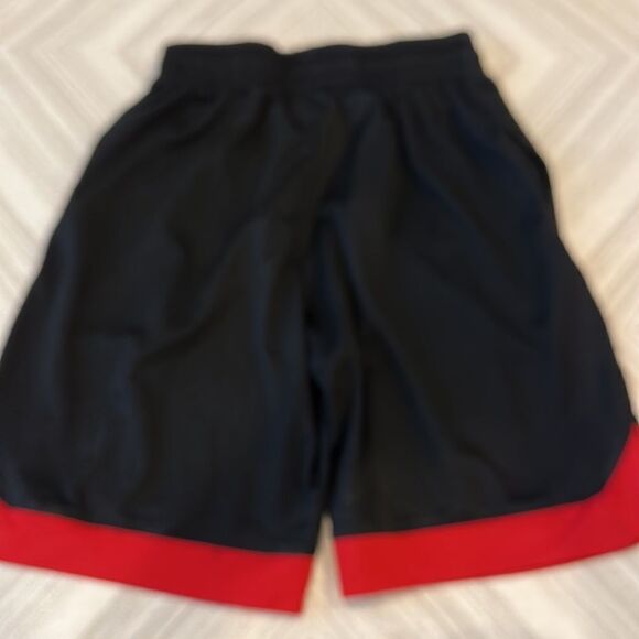 NBA Boys Black & Red Athletic Shorts - Picture 6 of 6